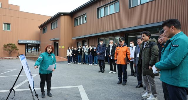 노인 요양시설 화재안전 현장점검 나선 김진태 도지사