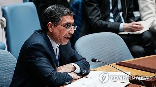 안보리 발언하는 다르지 이란 차석대사