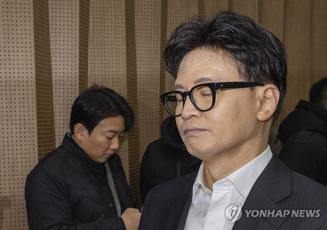 당 제명 관련 회견 마친 한동훈 전 대표
