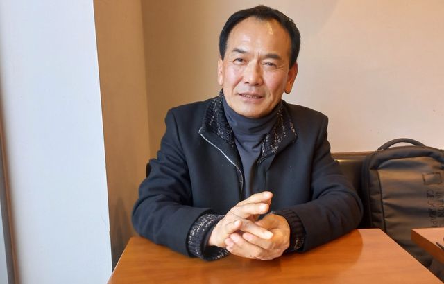 연합뉴스와 인터뷰하는 정락석 파리지성 대표