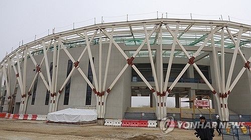 모습 드러낸 신축 전주야구장·육상경기장