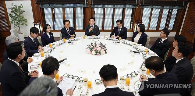 이재명 대통령, 정당 지도부 초청 오찬 발언