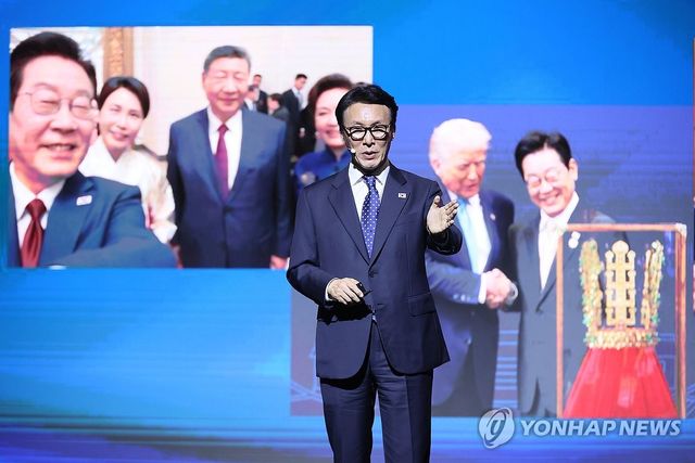 특별강연 하는 김민석 총리