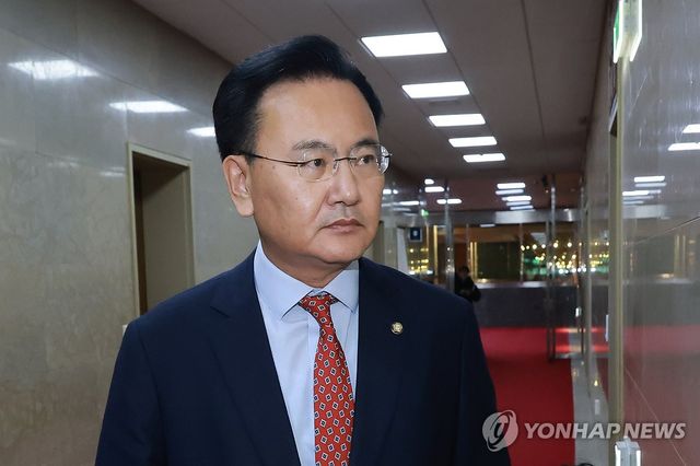 본회의 개최 관련 여야 회동 참석하는 유상범 원내수석