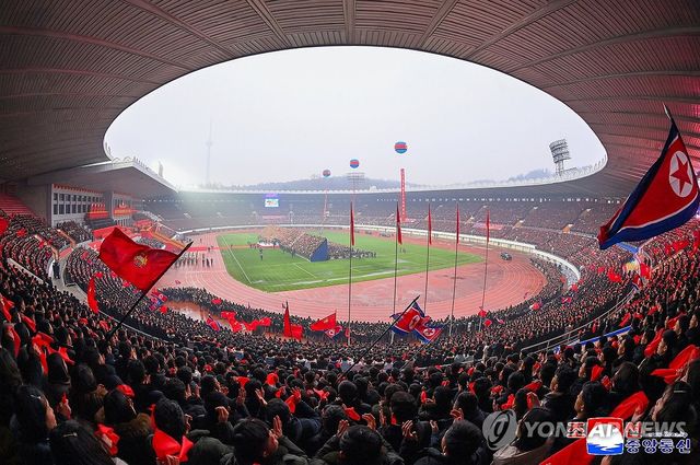 북한 김정은, 청년동맹 창립 80주년 기념대회 참석
