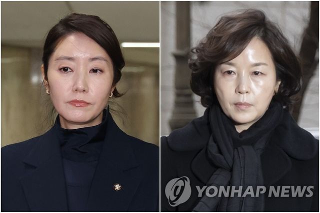 강선우 의원(왼쪽)과 김경 서울시의원