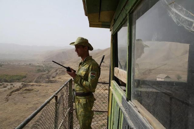 타지키스탄 국경수비대 초소