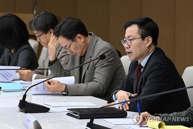 발언하는 여한구 산업통상부 통상교섭본부장