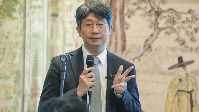 신년 기자간담회 하는 임승관 질병관리청장