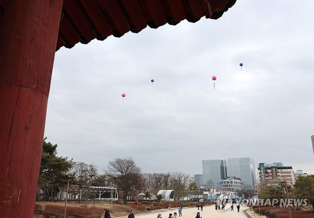 세운4구역에 애드벌룬 띄운 서울시