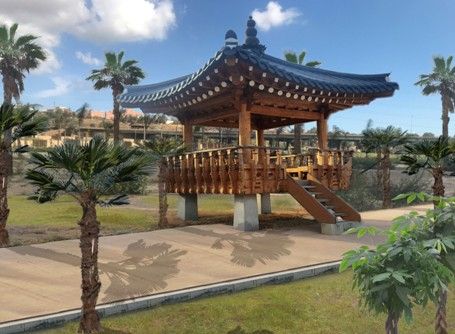 알제리 국립공원에 지어진 한국 정자