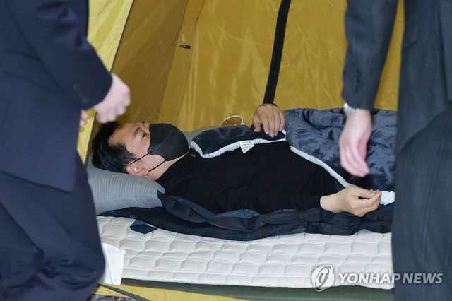 국민의힘 장동혁 대표 닷새째 단식 투쟁