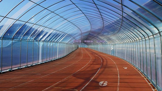 의정부종합운동장에 설치된 비닐 트랙