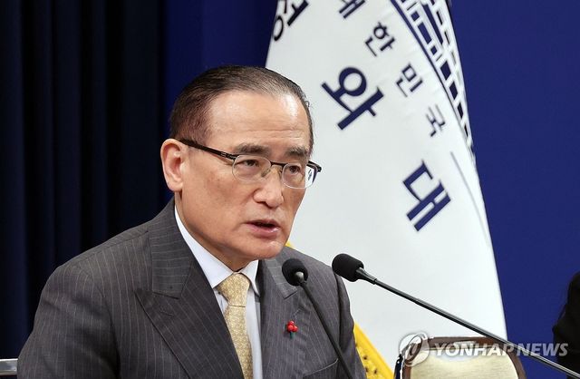 중국 국빈방문 설명하는 안보실장