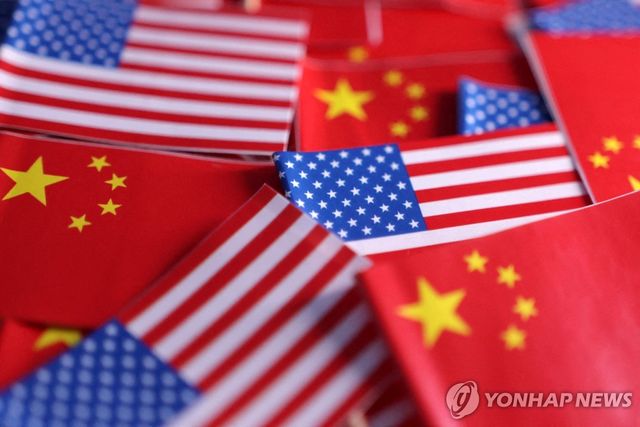 미국과 중국 국기