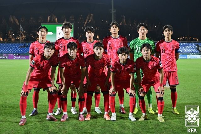 이민성 감독이 이끄는 한국 23세 이하(U-23) 축구대표팀