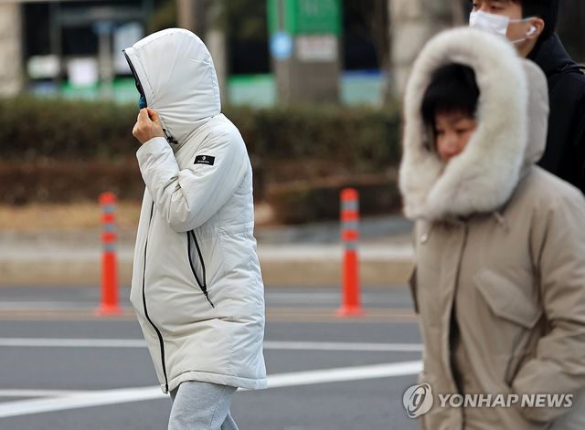 한파에 움츠린 시민