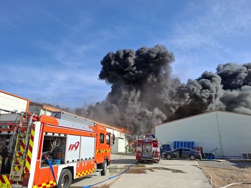 고흥 다시마 가공 공장서 화재