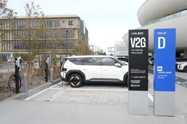 제주 쏘카터미널 V2G 시범사업 현장