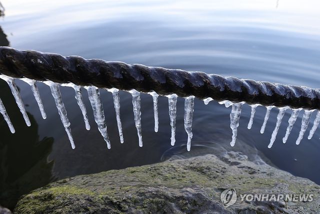 얼어 붙은 한강 하구