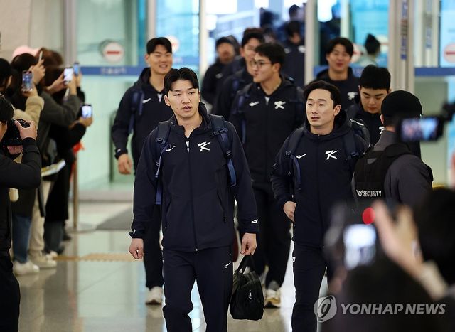 WBC 1차 캠프지 향하는 야구대표팀