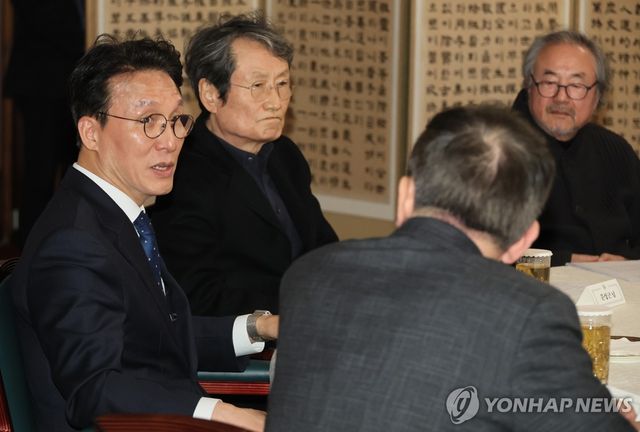 김민석 국무총리, 연극인과 간담회