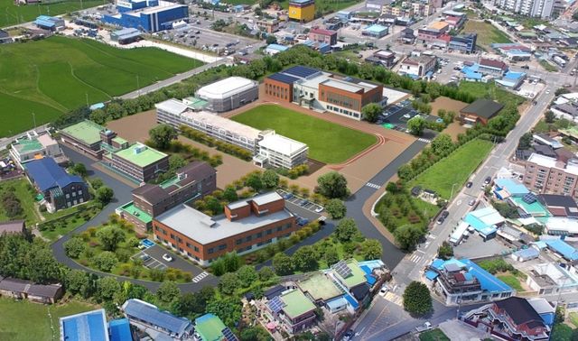 전남 강진에 있는 전남미래국제고 조감도