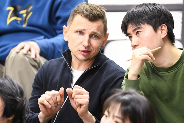 21일 수원 kt 아레나 찾은 남자 농구 대표팀의 니콜라이스 마줄스 감독