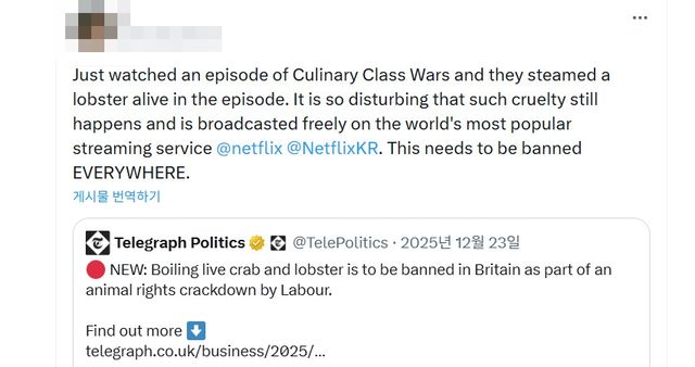 '흑백요리사2' 에피소드에 대한 해외 누리꾼 반응