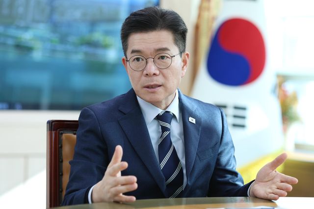 20일 연합뉴스와 인터뷰하는 정원오 서울 성동구청장