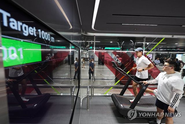 여의나루역에 조성된 러너스테이션 프레스투어