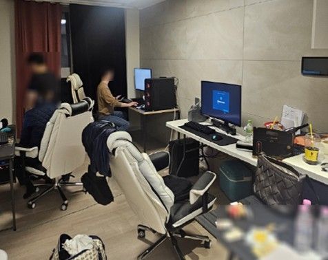 아파트를 임차해 24시간 자금세탁소로 운영한 조직이 정부 합동수사부에 적발됐다. [서울동부지검 제공]