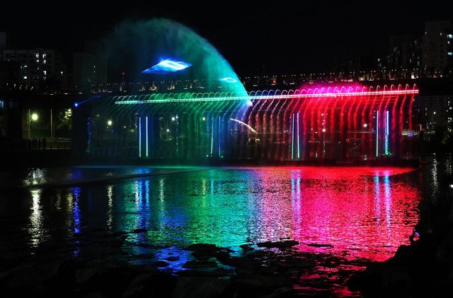 경춘철교 음악분수