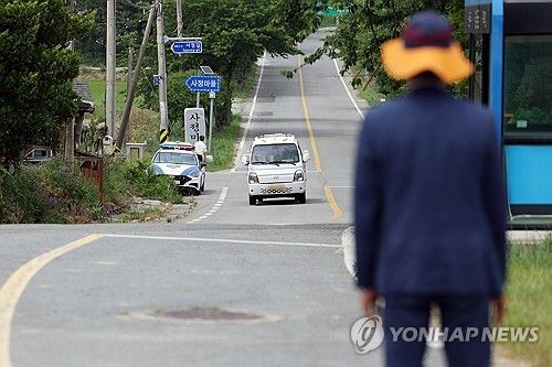 '진도 저수지 살인 사건' 차량 운행 재연 