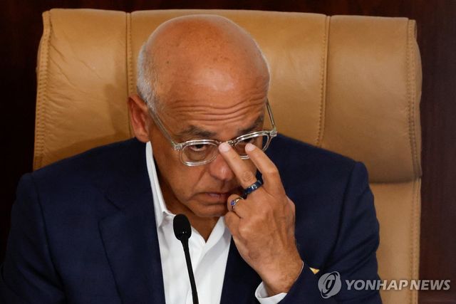 22일(현지시간) 탄화수소법 개정안 논의 주재하는 호르헤 로드리게스 베네수엘라 국회의장