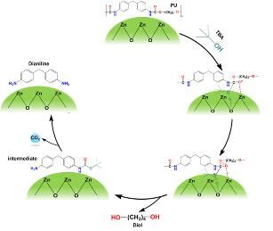 폴리우레탄 분해 경로 모식도