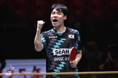 한국 남자 탁구 간판 장우진