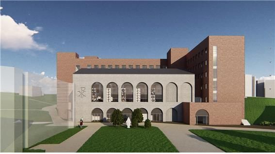 가톨릭대 성신교정에 신축되는 대건관대성당동 조감도