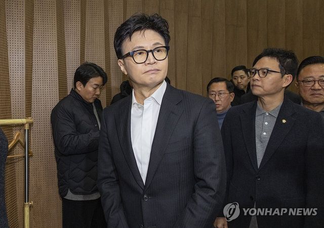 당 제명 관련 회견 마친 한동훈 전 대표