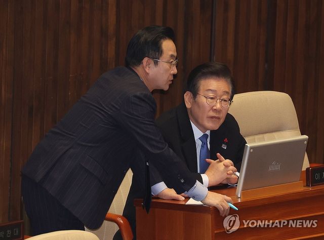 이재명 대표와 박성준 원내수석부대표