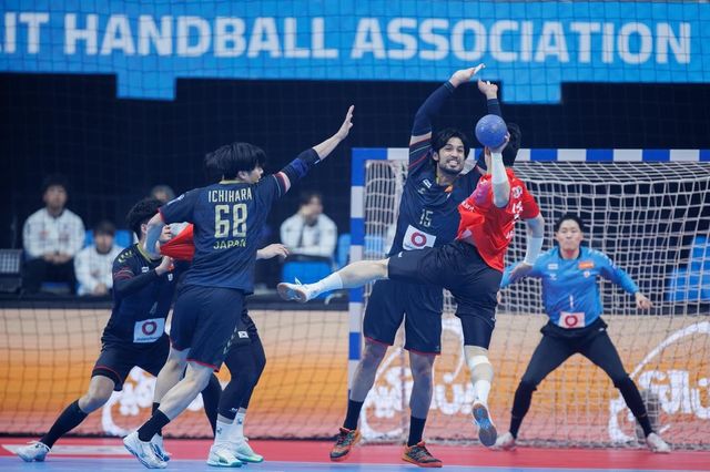 한국과 일본의 결선리그 경기 모습. 