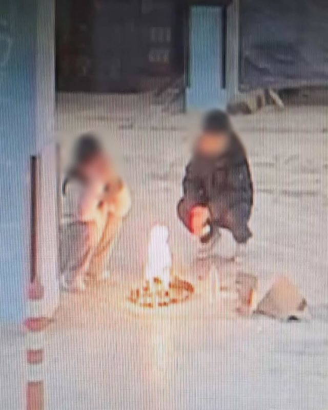 아파트 지하주차장 불장난