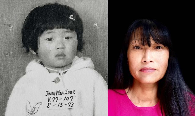 정민숙 씨의 과거(왼쪽)와 현재 모습