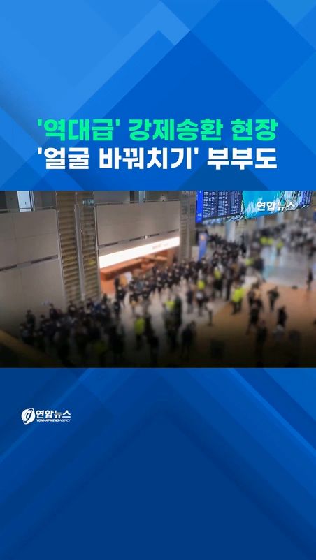 [쇼츠] '역대급' 강제송환 현장…'얼굴 바꿔치기' 부부사기단도 - 2
