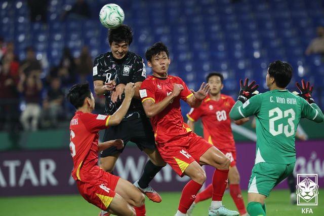 한국-베트남의 3·4위전 모습