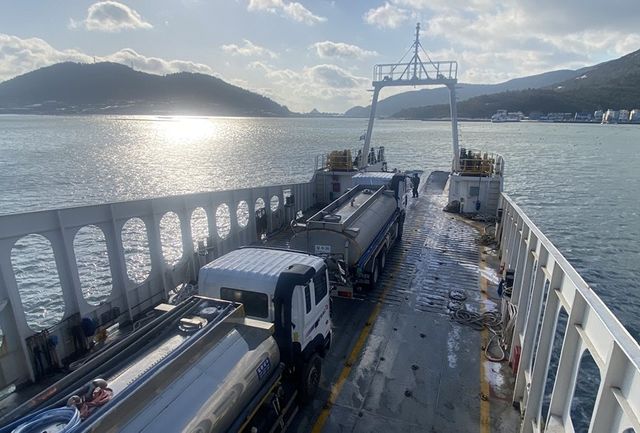 완도군 운반급수 차량