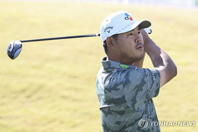 김시우의 2라운드 경기 모습