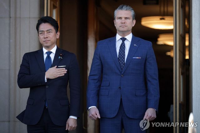 15일 워싱턴DC에서 회동한 미일 국방장관