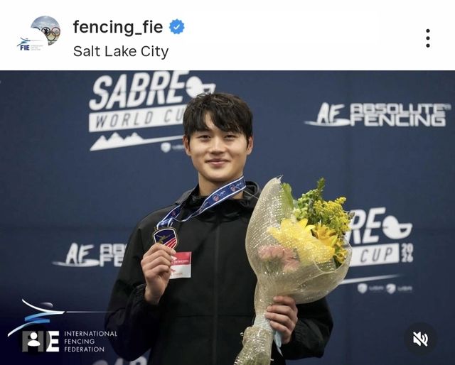 솔트레이크시티 월드컵 개인전 우승한 오상욱