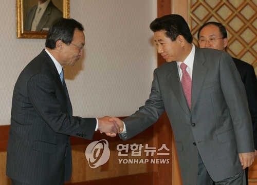 노무현 대통령과 이해찬 총리